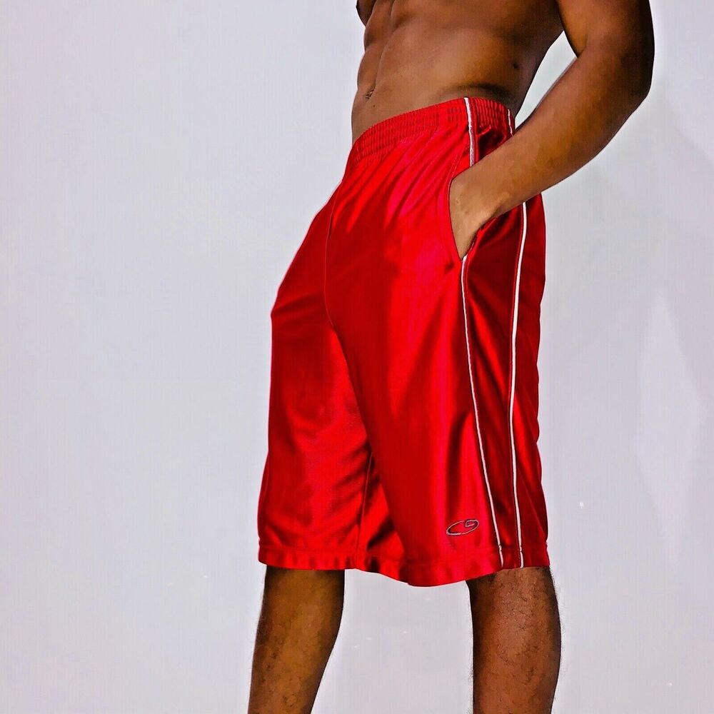 C9 By Champion Vintage Rare Dazzle Basketball Shorts Shiny Silky